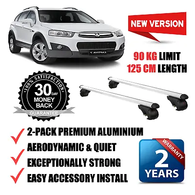 $143 • Buy Roof Racks (Silver) Fits Holden Captiva 5 & 7 With Raised Rails | 2006 - 2020