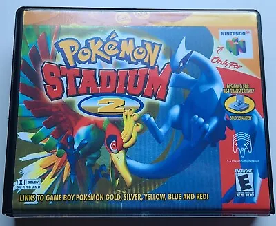 Pokemon Stadium 2 CASE ONLY Nintendo 64 N64 Box BEST Quality Available • $14.97