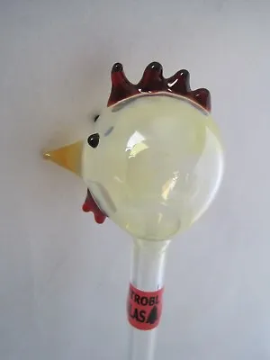 Chicken Head Self Watering Bulb Globe Glass Hand Blown STROBL GLAS Small 2   • $22.97