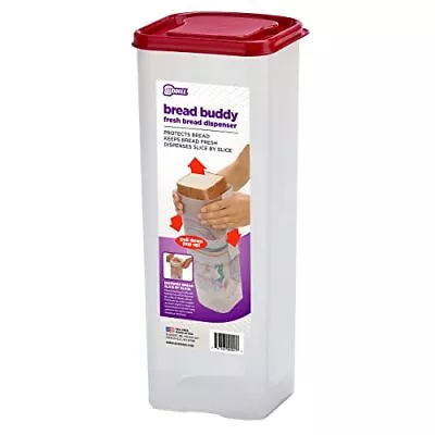 Bread Buddy Bread Box “ Fresh Bread Storage Container Plastic Sandwich Bread Dis • $18.23