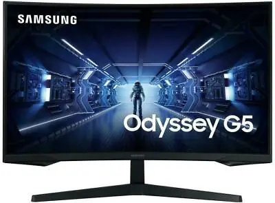 $299 • Buy SAMSUNG LC27G55TQWEXXY, 27   Odyssey G5 WQHD Curved Serious Gaming Monitor 144Hz