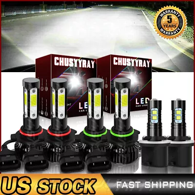 For Chevrolet S10 1998 1999 2000-2003 LED Headlight Hi/Lo Beam+Fog Light Bulbs • $33.99