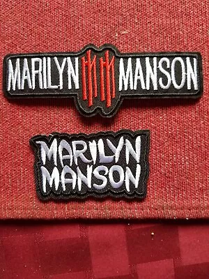 Marilyn Manson Set 2 Jacket Patches  Rock N Roll Patch • $20