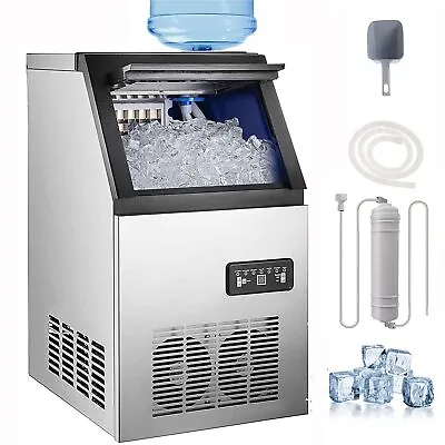 90LB Commercial Ice Maker Stainless Steel Built-in Freestand Ice Cube Machine • $285.80