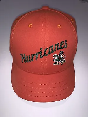 Adidas NCAA Miami Hurricanes Adjustable Ball Cap Hat Green Orange Kids Children • $17.84