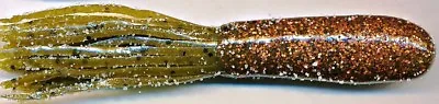 Mizmo Tubes 3.5 Inch Small Jaws Copper Head With Green Pumpkin Tail • $8.99