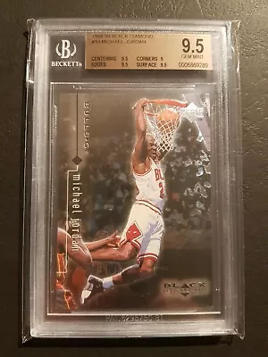 1998-99 Upper Deck Black Diamond MICHAEL JORDAN #13 MJ Dunk! BGS 9.5 GEM MINT 💎 • $159