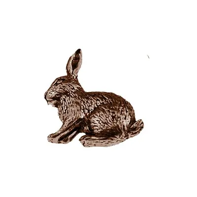 A17 Rabbit Copper Colour On A Pin Badge Fine English Pewter Lapel • $11.19
