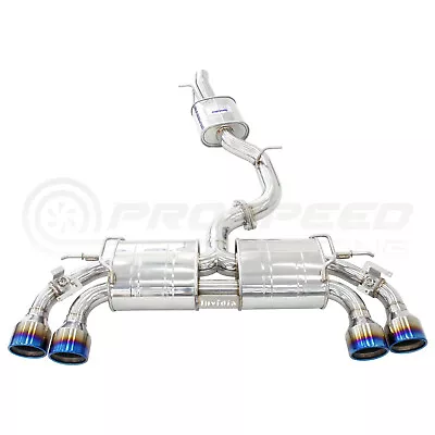 $2499 • Buy Invidia R400 Valved Cat Back Exhaust W/Round Ti Tips Fits VW Golf R Mk7.5