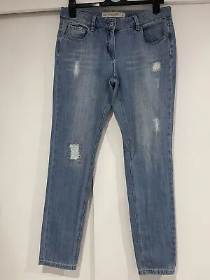 £5 • Buy NEXT Ladies Relaxed Skinny 12 Long Jeans
