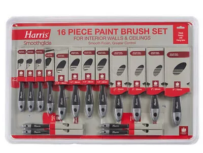 16 Harris Smoothglide Paint Brush Decorating Set Paintbrush Painting • £25.95