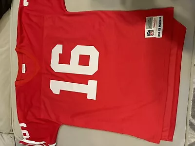 Large SF 49ers #16 Joe Montana - Mitchell & Ness Football Jersey (s44) • $75