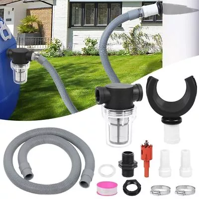 Rain Barrel Diverter Rainwater Collection System Set Roof Rain Water Collector • £17.88