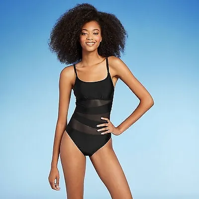 Women's Mesh Front One Piece Swimsuit - Shade & Shore • $7.99