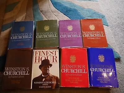 Winston Churchill 8 Vol. Biography 1ST EDS Martin Gilbert Randolph Churchill  • £12.50