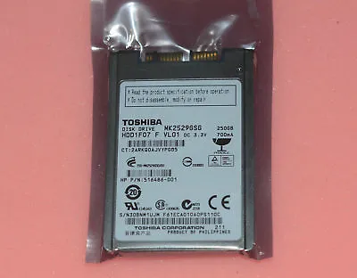 £31.19 • Buy Toshiba 1.8  HDD MK2529GSG 250GB 5400 Rpm 8MB Micro SATA MSATA Hard Disk Driver