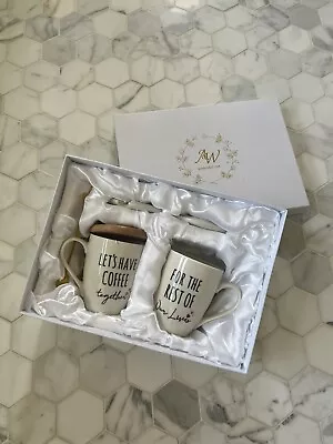 Set 2 Bridal Party Mr Mrs Mug Coffee Wedding Gift • £19.37