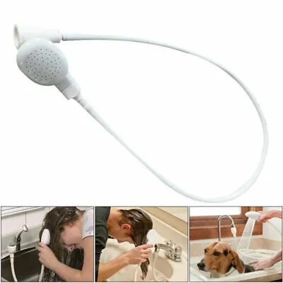 Single Tap Shower Spray Hose Bath Pipe Tub Sink Spray Attachment Head Washing UK • £6.49