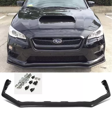 $88.60 • Buy FITS 15-17 Subaru WRX STi V-Limited Style Front Bumper Lip Spoiler Body Kit PU