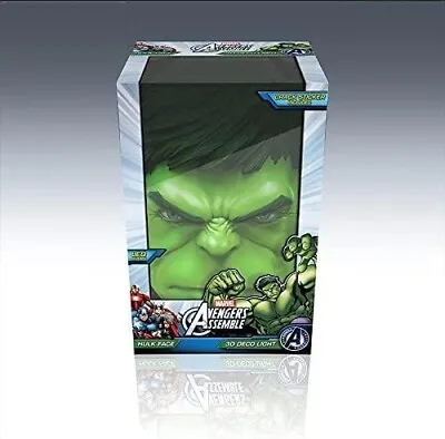 [ 3D Light FX] Marvel Avengers Hulk Face 3D Deco Light- New • $48.99