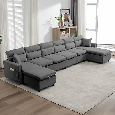 Convertible Modular Sectional Sofa Sofa Set With Storage For Living Room • $729.99