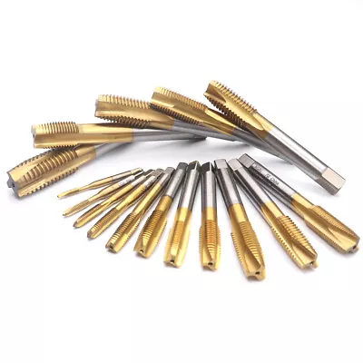 £11.99 • Buy Metric Thread Taps M3-M18 Engineers Tap Set Threading Tools Pitch 0.5mm -2.5mm