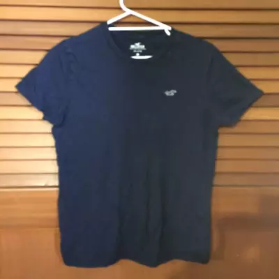 Men's Size S Hollister Black T Shirt With Seagull Logo 100% Cotton • $19.80