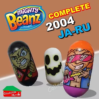 Mighty Beanz (2004) JA-RU Beans 1-36 & Rare COMPLETE BASE SET • £11.99