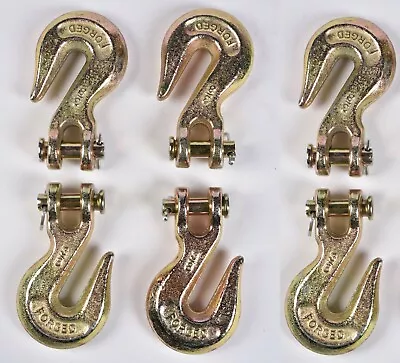 10x Clevis Grab Hooks G70 3/8   Tow Chain F Flatbed Trailer Tie Down Hauling Rig • $56.64