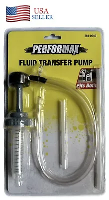 Fluid Transfer Pump Double Threaded For Quart & Gallon Container Gas Motor Oil • $14.99