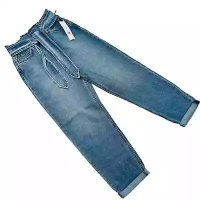 Joe's Jeans Alone Together Brinkley Paperbag Waist Straight Leg Jeans Size 26 • $89.95