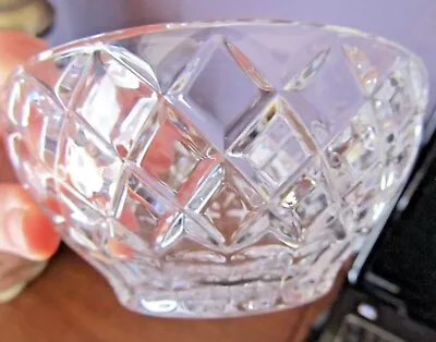 Vintage Lenox Cut Clear Lead Crystal Diamond Pattern Small Bowl Candy Dish EC! • $9.99