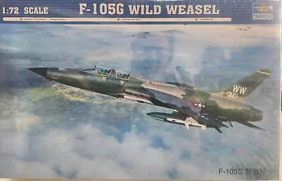 Trumpeter 1:72 Scale F-105G Wild Weasel/Thunderchief [Factory Sealed] • $24.99