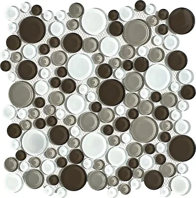 Simple Tile - Glass Mosaic Tile For Kitchen Backsplash GM 4102 - Tapioca • $6.99