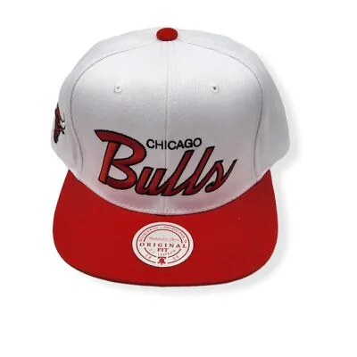 Mitchell & Ness Chicago Bulls Heritage Script Adjustable Snapback Hat Cap • $32.99