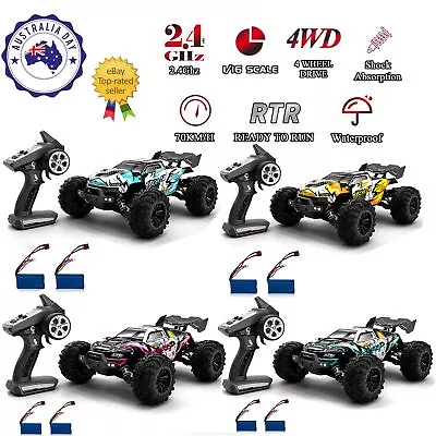 SCY 1:16 4WD 70KM/H High Speed 2.4G RC Car Brushless Motor Racing Off Road • $150.99