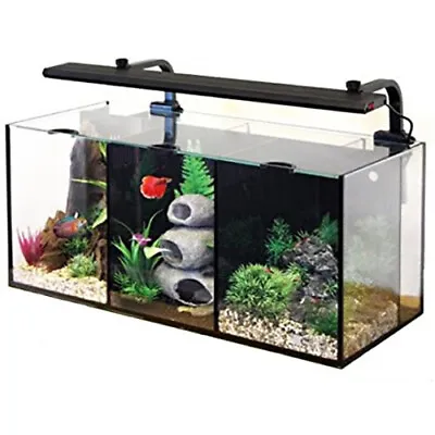 Aqua One Betta Trio Glass Aquarium 32L Three Fish Tanks In One! Filter LED Light • £139.99