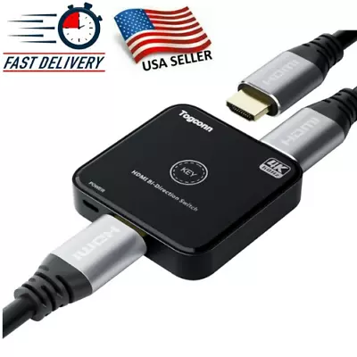 HDMI Switch 1 In 2 Out 4K UHD HD 1080P 2-Port Repeater Splitter Amplifier 1x2. • $13.70