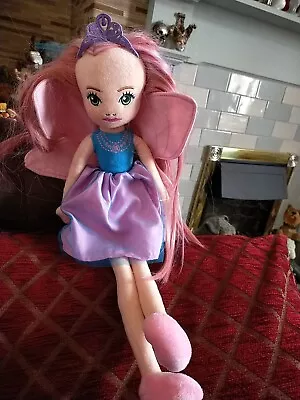 Barbie Plush Fairy Doll / Soft Toy - 8th Wonder / Mattel 2021 / Pink Hair - 20  • £6.99