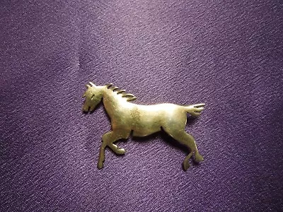 Handmade Sterling Silver Horse Pony Mustang Bronco Pin Brooch • $25