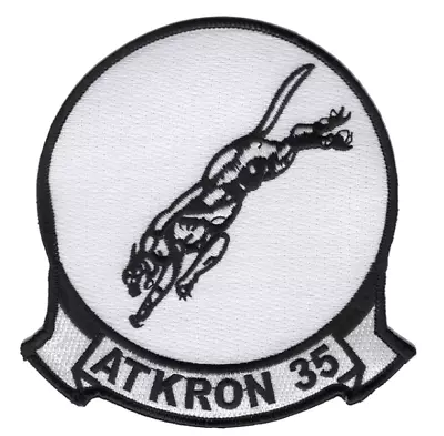 $28.99 • Buy 5  Navy Va-35 Attack Squadron Black Panthers Atkron 35 Embroidered Patch 
