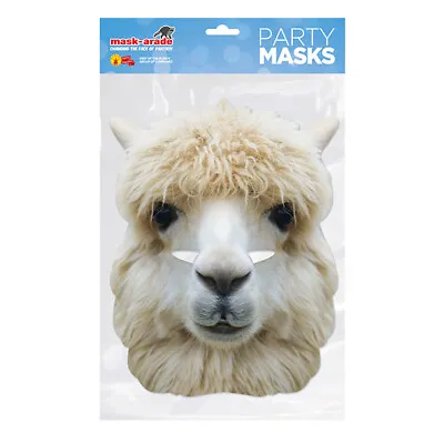 £3.50 • Buy Alpaca Animal CELEBRITY PARTY MASKS MASK FUNNY STAG CARDBOARD FACE 
