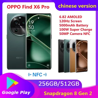 OPPO Find X6 Pro 5G Snapdragon 8 Gen 2 IP68 100W Charging 50MP IMX709 16GB+512GB • $1455.98