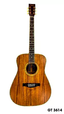 Antoniotsai Solid Koa Wood Real Abalone Handmade Acoustic 6 Strings Guitar 3614 • $1200