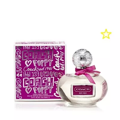 Coach Poppy Flower Perfume 3.4 Oz / 100ml EDP Spray For Women Brand New Sealed • $29.99