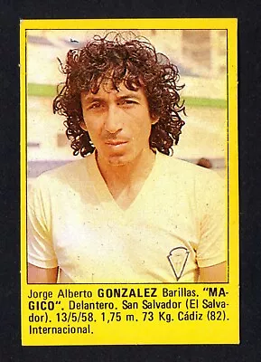 Jorge Magico Gonzalez - Cadiz Cf 1983-84 Card Futbol 84 Super Rollan Recovered • $250