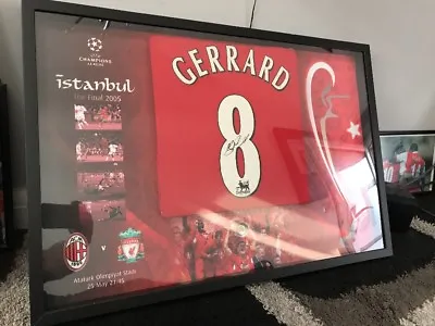 £315 • Buy Steven Gerrard Signed Shirt - Istanbul - Limited Edition Memorabilia 
