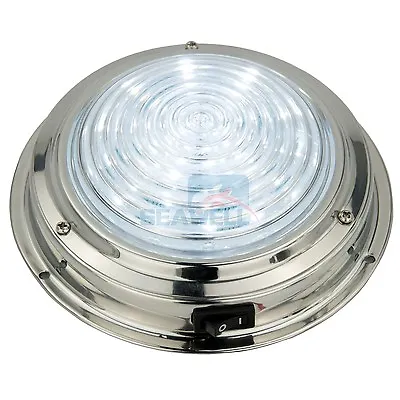 5.5  12V Stainless Steel LED Dome Light Boat Marine RV Cabin Ceiling Lamp  • $27.99