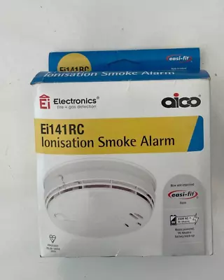 £22 • Buy AICO EI ELECTRONICS Ei141RC IONISATION SMOKE ALARM MAINS POWERED BATTERY BACK UP