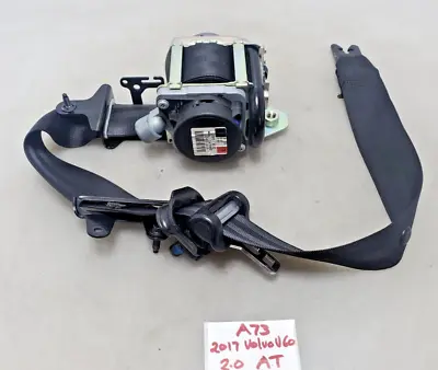 ✅ 2011-2018 OEM Volvo V60 S60 Front Left Driver Side Seat Belt Retractor Black • $92.95